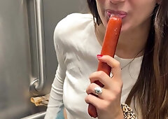 Amateur double toy masturbation