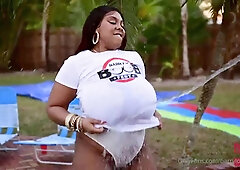 Wet t-shirts fetish softcore video