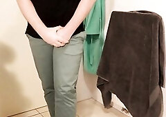 May I Please Use The Throne-room? Desperation, Wetting, Pissing & Cumming