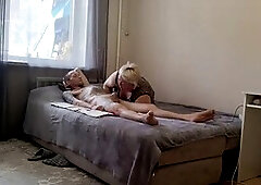 Hot neighbor Zona901 gives a blowjob and gulps down cum