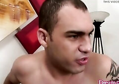After playing by herself for a bit, large breasts t-girl Ana Paula Samadhi is joined by her loving boyfriend. This guy sucks her shecock and eats her 