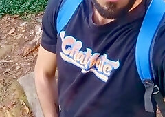 Outdoor cock, public cruising, get caught