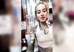 Quick BTS with me at the Z-Filmz Tattoo Shop