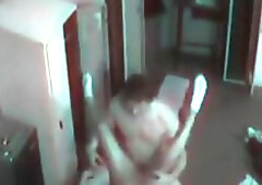 Cheerleader and her coach fuck in the locker room!