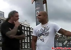 Dutch hooker fucked and cumshot in her heels