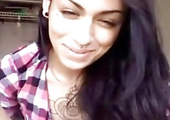 Young & Pretty Shemale Tastes her Own Cum