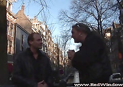 Lovely, Dutch blonde is giving a blowjob to her married neighbor and getting a good fuck