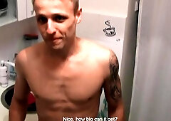 CzechHunter - Tattooed Czech twink blond doggy sex in the bath