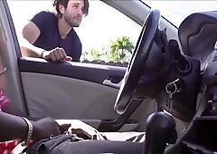 teenage Observes A darksome teenage jerk off In Camper