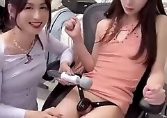 2 Ladyboys Playing Nasty