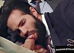 Hunky Kayden Gray Wrecks Bearded Dani Robles Mercilessly During Intense Workplace Pounding
