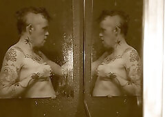 Dancing With Himself, Trans Stud Erotic In nature's garb Mirror Dancing