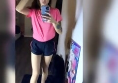 Coarse hands claim her taut twat fierce