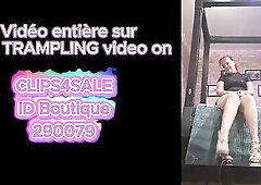 Trampling on my Fun knob and balls with three different pairs of shoes