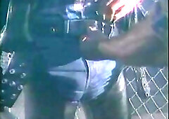 retro gays having fun outdoors