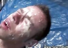 Hot creampie bukkake gays get wam