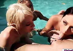 Bff sluts get fucked by one big cock