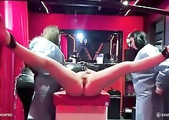 Sadist Experimentation - Medical Play - two mistresse, 1 trans brat
