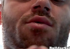 Solo british punk masturbating till cumshot