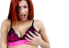 Redheaded Tgirl Bianca Ruiva Toy Screws Her Greedy Booty