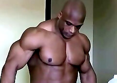 Quincy Taylor Sexy Posing In Pink Posing Trunks