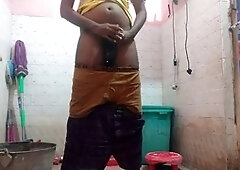 Relaxing rubdown session with a big bear