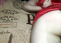 I screw my chained serf hard and wild, whipping, blowjobs, 100% real sex