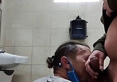 Gay-blowjob, toilet, amateur