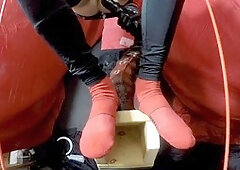 Hardcore anal play with massive dildos, squirting action, and intense fountains!