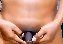 Limp penis jump in slow motion