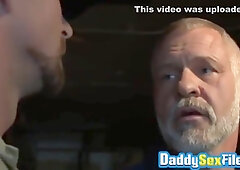 Daddy Rimmed And Fucked By Bald With Mitch Vaughn And Allen Silver
