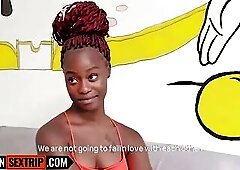 Blameless Black Teen Tricked Into Hardcore Sex By Large White Rod American