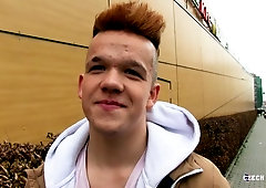 Chubby dude with a mohawk gets fucked in the ass