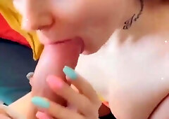 Ultra-cute Honey Gets Gullet Packed with Jizm