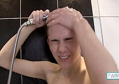 Naughty twink Xander pleases himself with a steamy jerk-off session after a refreshing shower!