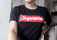 Fit latin chick Toying wazoo On cam