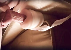 Femboy Screws Moist Snatch And Cum Inside It