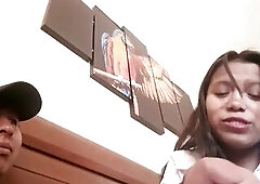 My secretary craves her every day dose of milk, her boyfriend is working as a delivery dude.