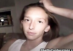 One cheerful pointy nose slut over here! Cheerful Floozy! That babe got thrown into reHAB by her nagging parents, but then ESCAPED!! That babe be livi