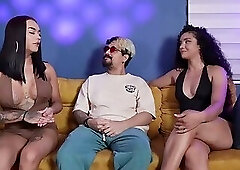 Sex with the trans woman and the big-bootied brunette - Interview with Andromeda Hot and Tina Queen