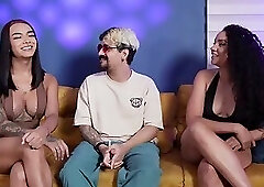 Sex with the trans woman and the big-bootied brunette - Interview with Andromeda Hot and Tina Queen