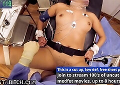 Doctor takes care of patient Rebel Wyatt with a POV cum shot