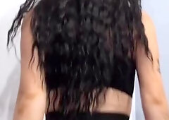 Sexually excited cheerleader undresses for u