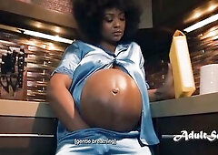 Kitchen Action Before Her Water Broke