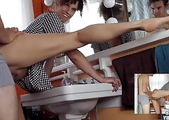 Babysitter Catches Me Masturbating Helps Me Cum