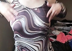 Amateur blond girl with big boobs getting fucked