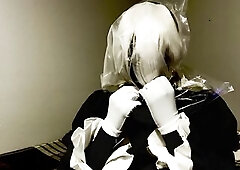 Ebony Zentai Cosplay Breathplay