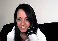 Shy brunette homemade amateur webcam teen