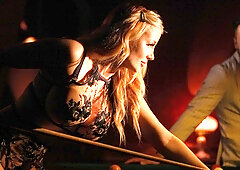 Daisy May gives a great head and gets fucked on the pool table