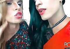 Long tongue shemales